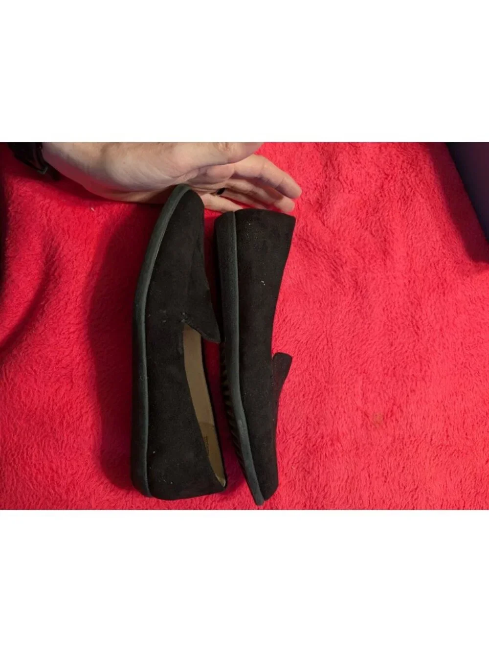 Cliffs by White Mountain Mint Black Flats Loafers Womens 8.5 M Comfort Shoes